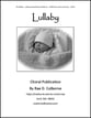 Lullaby SATB choral sheet music cover